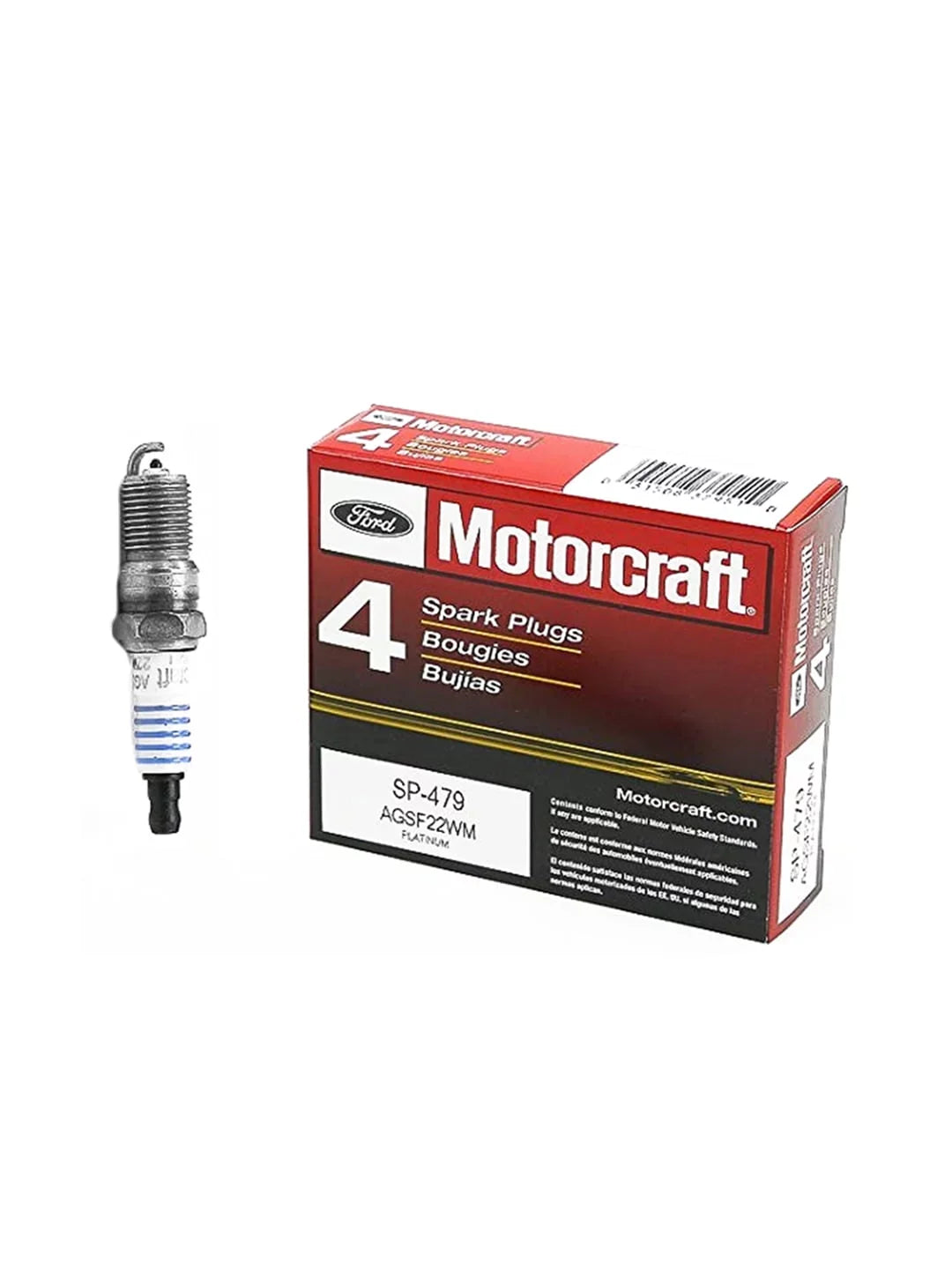Set of 8 ISA Ignition Coils & 8 Motorcraft Brand Spark Plugs Compatible with 1998-2019 Ford E150 E250 E350 E450 and F150 F250 F350 4.6L 5.4L 6.8L Replacement for FD503 SP479