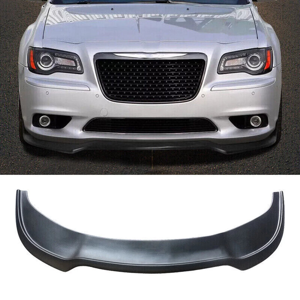 NINTE Front Bumper Lower Lip for 2015-2022 Chrysler 300 SRT Sedan Matte Ebony