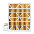 2 Pack of 16x20x4 MERV 11 Pleated 4" Inch Air Filters by Glasfloss. Actual Size: 15-1/2 x 19-1/2 x 3-3/4
