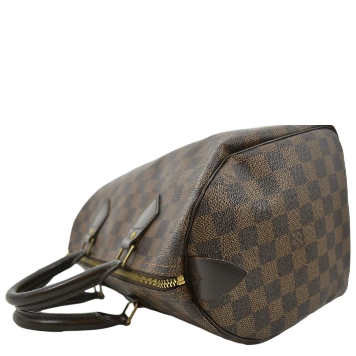 Pre-owned LOUIS VUITTON Speedy 25 Damier Ebene Satchel Bag Brown