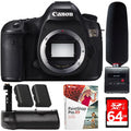 EOS 5DS 50.6MP Digital SLR Camera (Body Only) + Tascam DR-10SG Audio Recorder & Microphone Kit