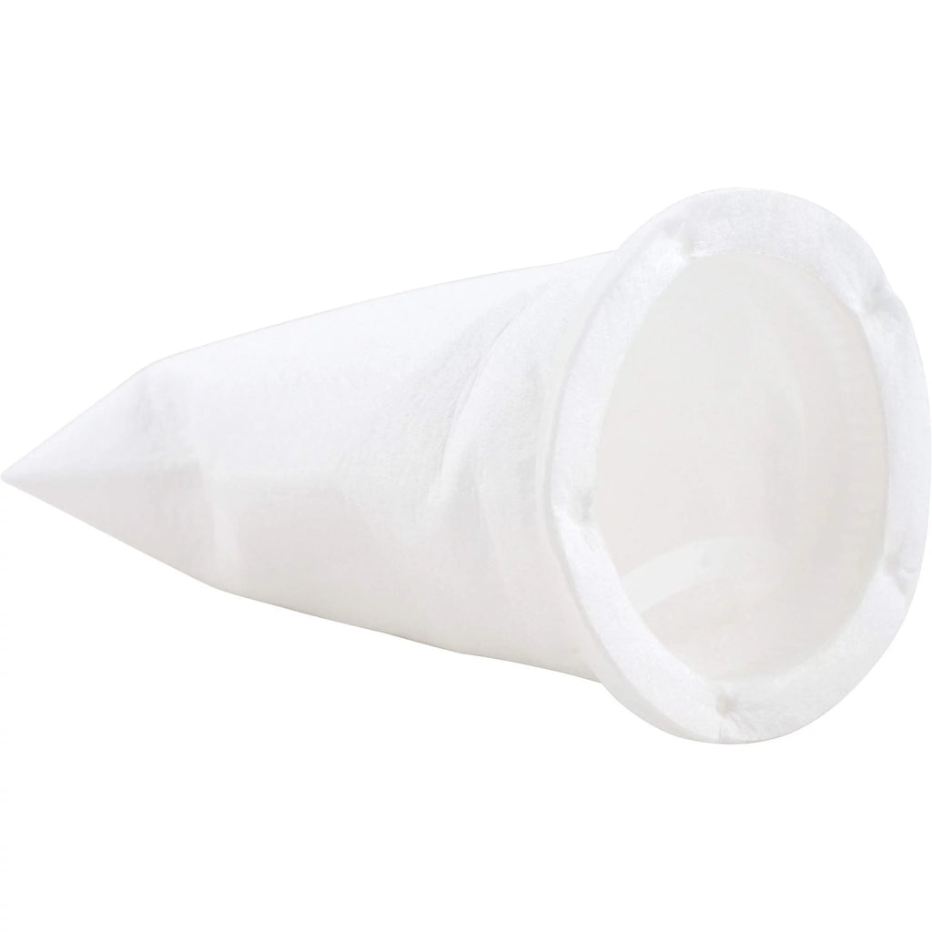 SpiroPure SP-BP-410-200 200 Micron #3 (10”) Glazed Polypropylene Felt Liquid Bag Filter BP-410-200 155395-03 (Case of 40)