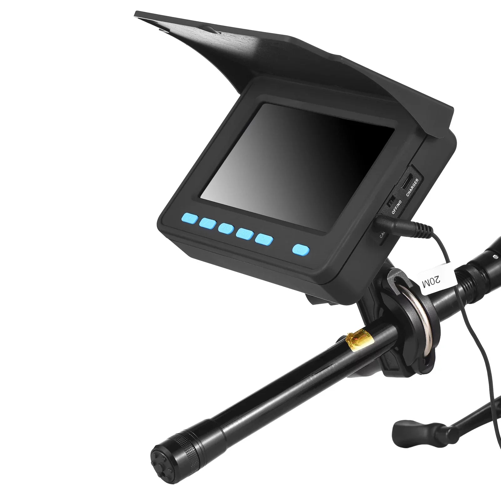 Underwater Fishing Camera with 4.3'' LCD - 20M/30M 1200TVL Fish Finder with 8PCS IR LED Night Vision for Ice and Boat Fishing