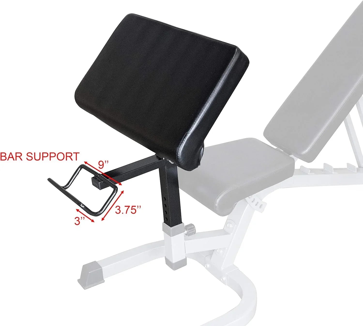 EX-2 Preacher Curl Bench Attachment For Use W/Benches Only