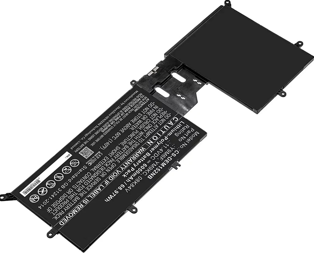 Genuine Alienware M17 R2 11.4V 76WH 6334MAH Y9M6F Battery W/ Cable YM9KC Laptop Batteries