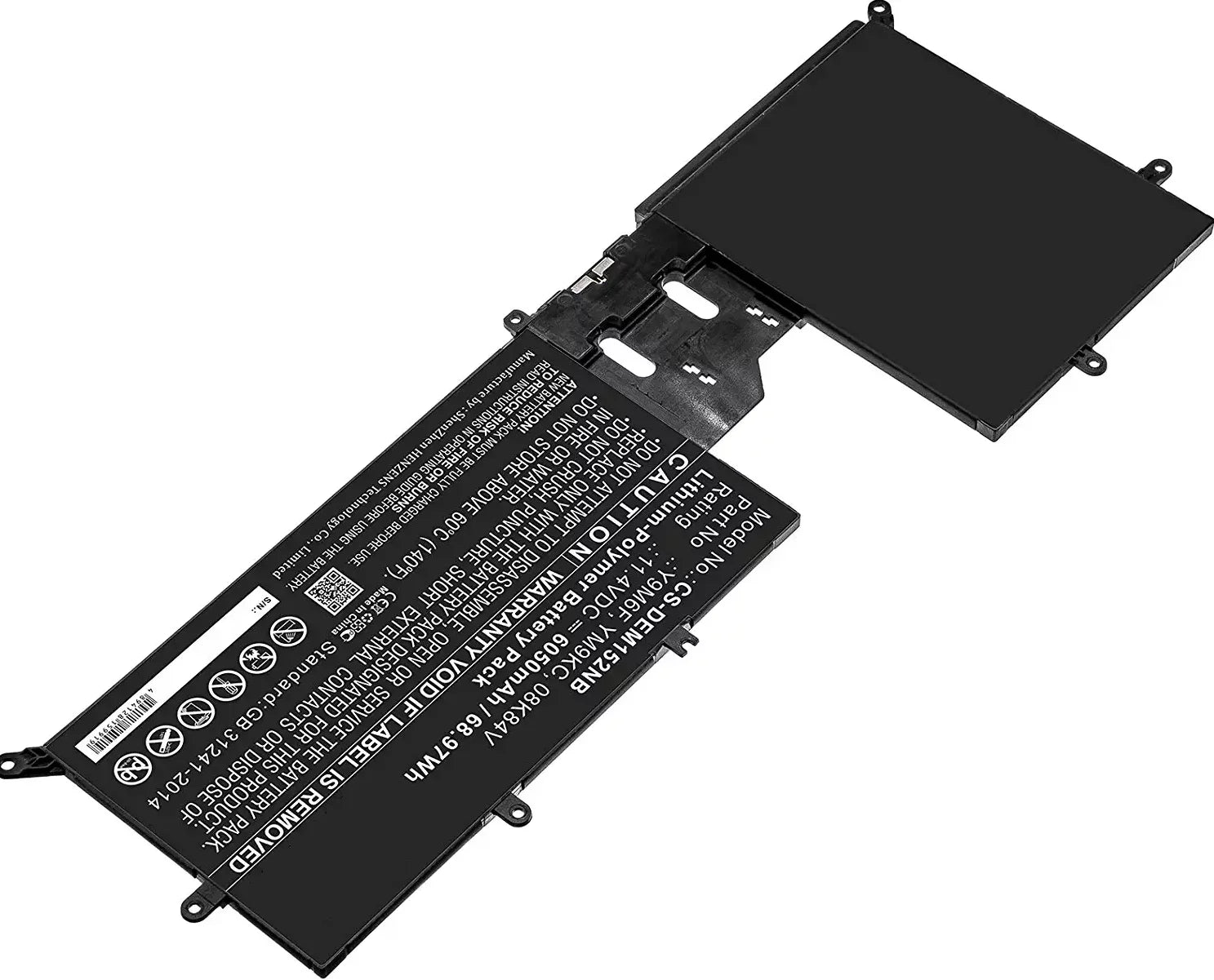 Genuine Alienware M17 R2 11.4V 76WH 6334MAH Y9M6F Battery W/ Cable YM9KC Laptop Batteries