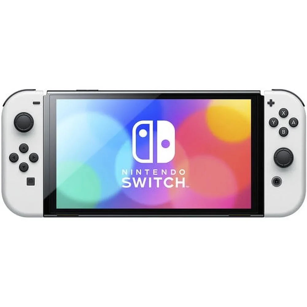 Nintendo Switch OLED White with Super Smash Bros Ultimate Game
