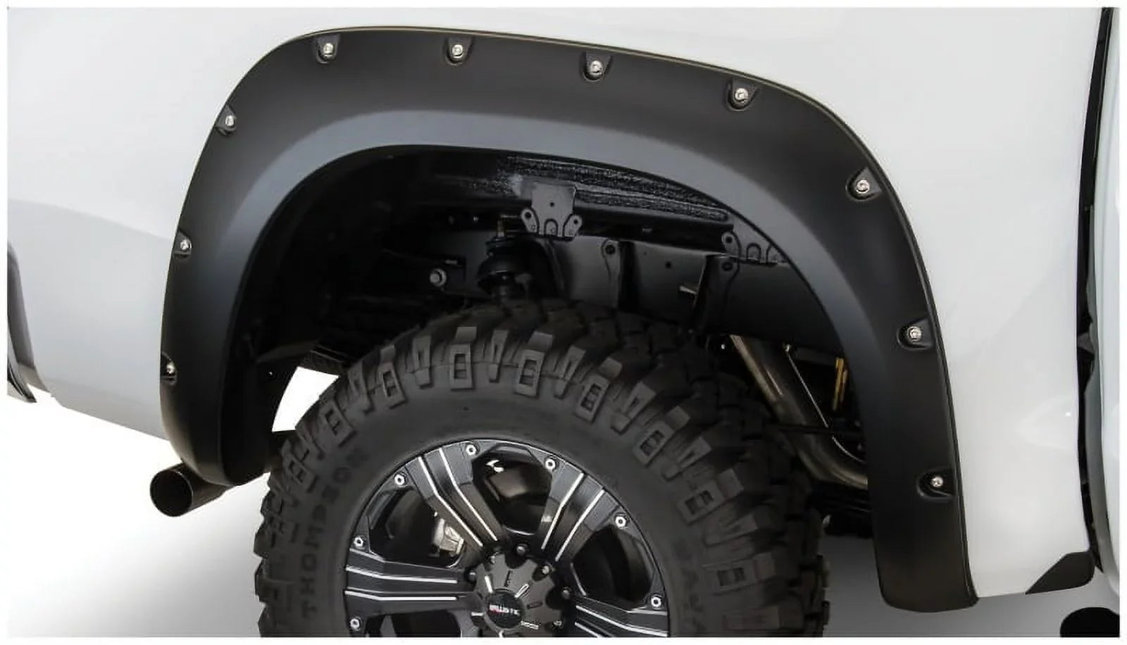 Bushwacker by RealTruck 07-13 Tundra Fleetside Pocket Style Flares 2pc 66.7/78.7/97.6in Bed - Ebony Compatible with select: 2010 ,2013 Tundra Crewmax SR5