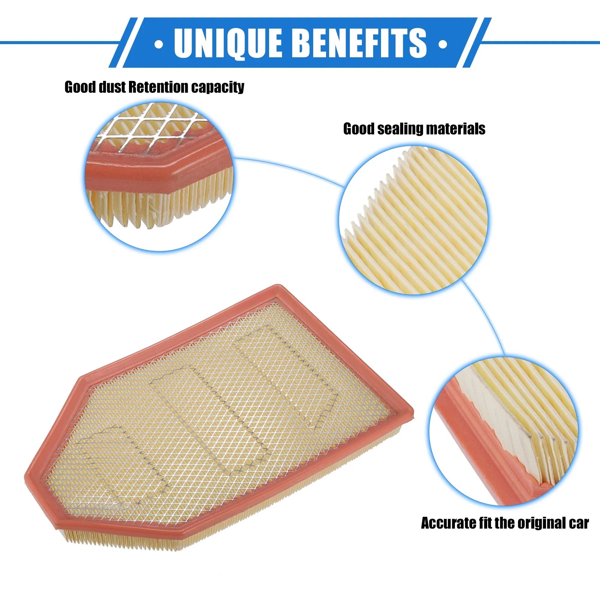 Car Engine Air Filter Compatible for Dodge Challenger 2011-2023 for Chrysler 300 2011-2023 No.04861746AB