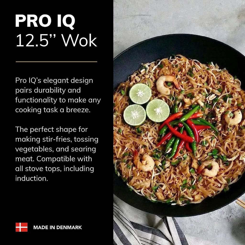 ScanPan PRO IQ Ebony Cast Aluminum 12.5 Inch Wok