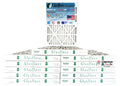 Glasfloss Air Filter 18x24x2 - 2" MERV 10 - (Pack of 12) - Pleated AC or HVAC Air Filter - Furnace Air Filter - Home or Office - Made In The USA.