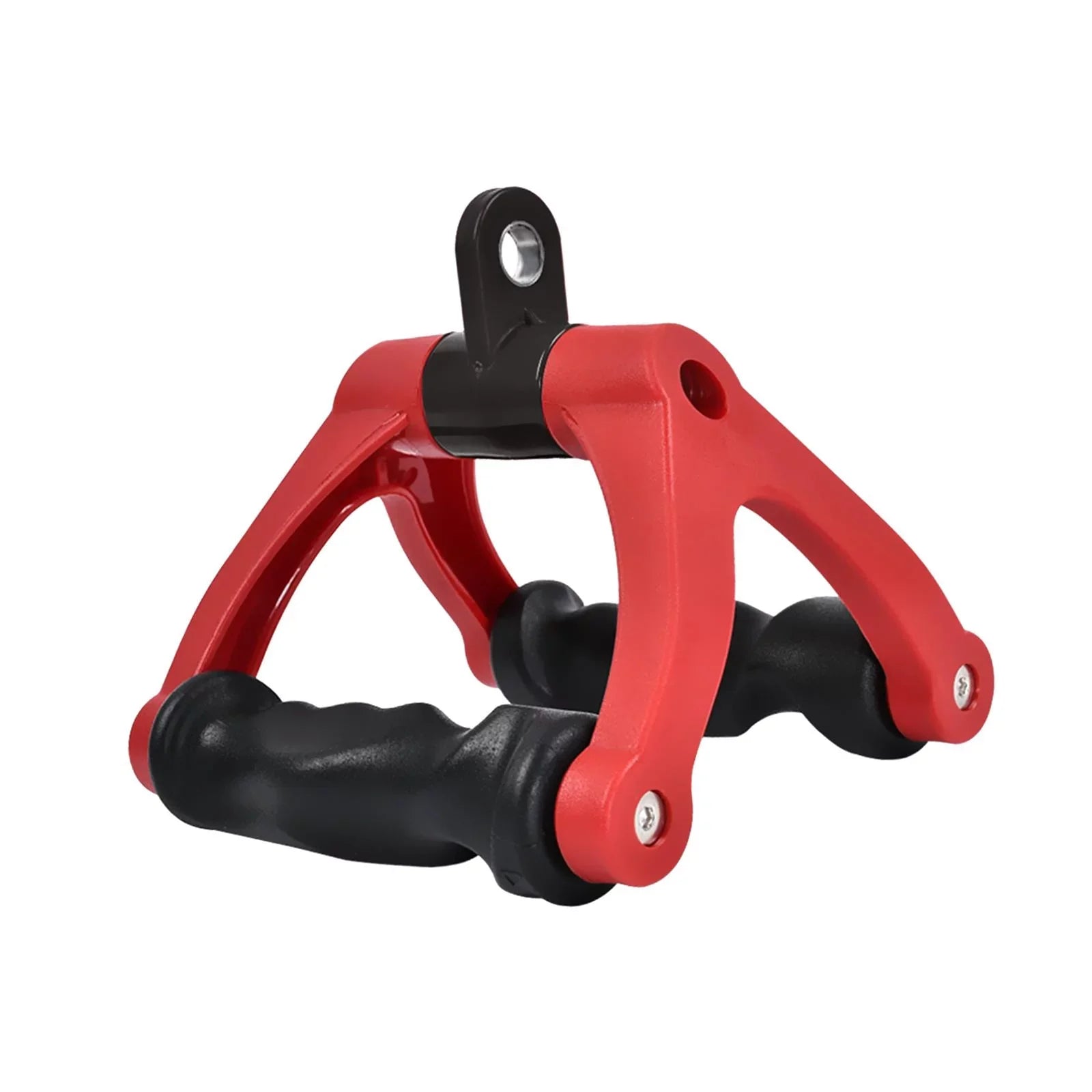 Two D Rowing Handle Cable Attachment Bearing 661 Bar Row Attachment Tricep Rope Pull Down Machine for Fitness, Home ,Gym ,Back Training Red