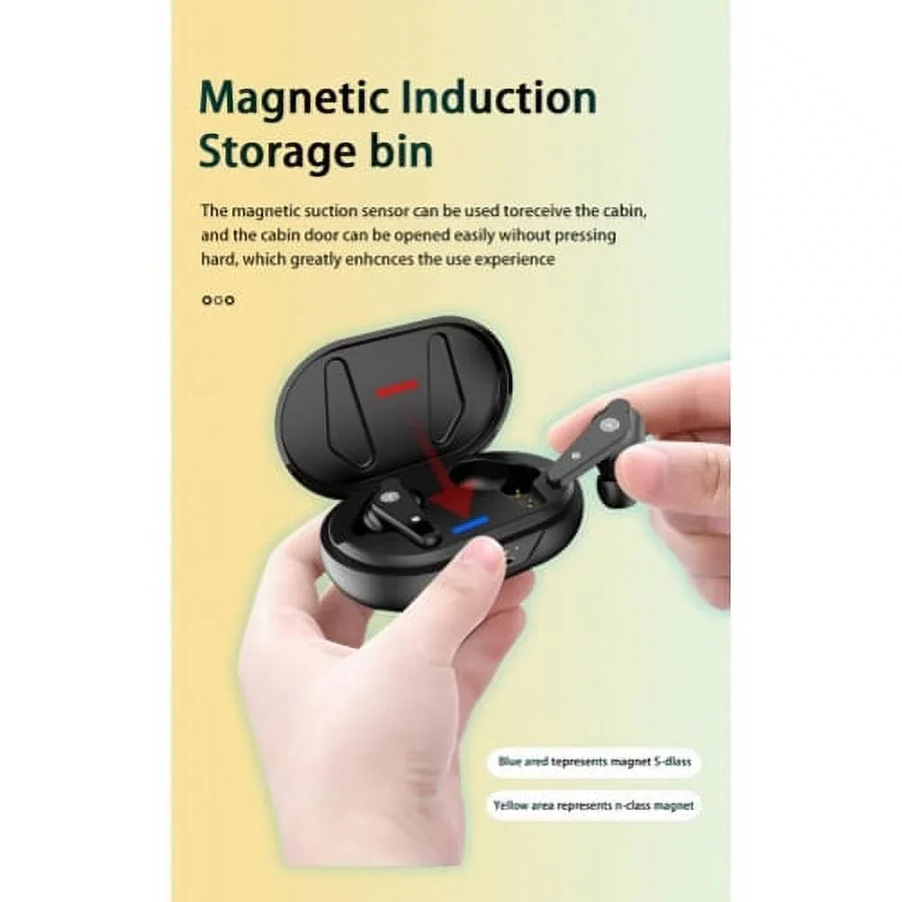 Wireless TWS Earphones for Amazon Fire Max 11 (2023) - Earbuds Headphones True Stereo Headset Hands-free Mic Charging Case Compatible With Amazon Fire Max 11 (2023) Tablet
