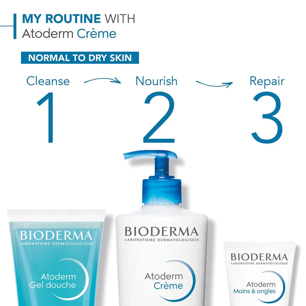 Bioderma Atoderm Creme Ultra-Nourishing - Moisturizer For Normal To Sensitive Dry Skin, 200ml