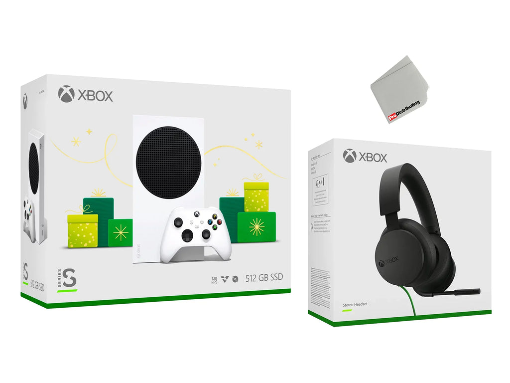 Xbox Series S 512GB All-Digital Holiday Bundle Console with Xbox Stereo Headset