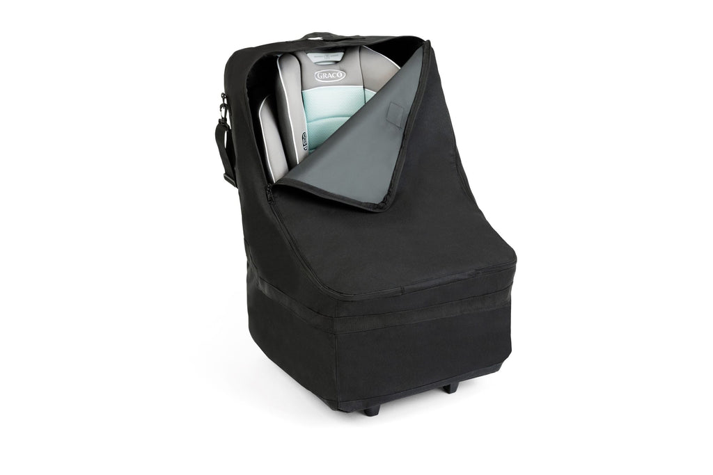 J.L. Childress Wheelie Car Seat Travel Bag and Carrier with Wheels, Dark