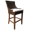 Padma's Plantation Outdoor Alfresco Barstool -Crocodile Rattan