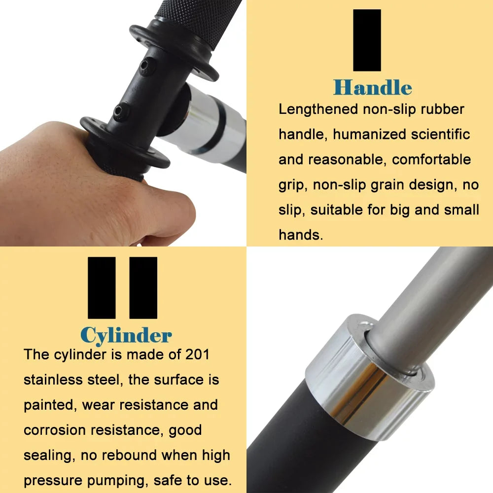 PreAsion 5800PSI Four Stage High Pressure PCP Hand Operated Air pump Inflator Hunting