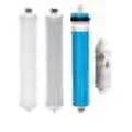 IPW Industries Inc Compatible Culligan AC-30 Double Nipple End Reverse Osmosis Filter Set - Sediment/Carbon/Inline/RO Membrane