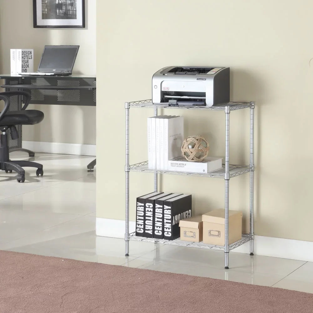 Ktaxon Shelf Organizer Heavy Duty Steel 3 Tier Adjustable Wire Multiuse Organizing Rack