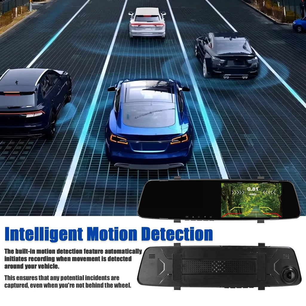 Dazzduo Dash Camera,Dash Camera Rear Dual Camera Dual Camera 4.3 Radars Rear Dual Inch Screen Support Reverse Radars Rear 4.3 Inch Screen 1080P DVR Dash Camera 4.3 Inch 4 Reverse Radars Rear 1080P 4