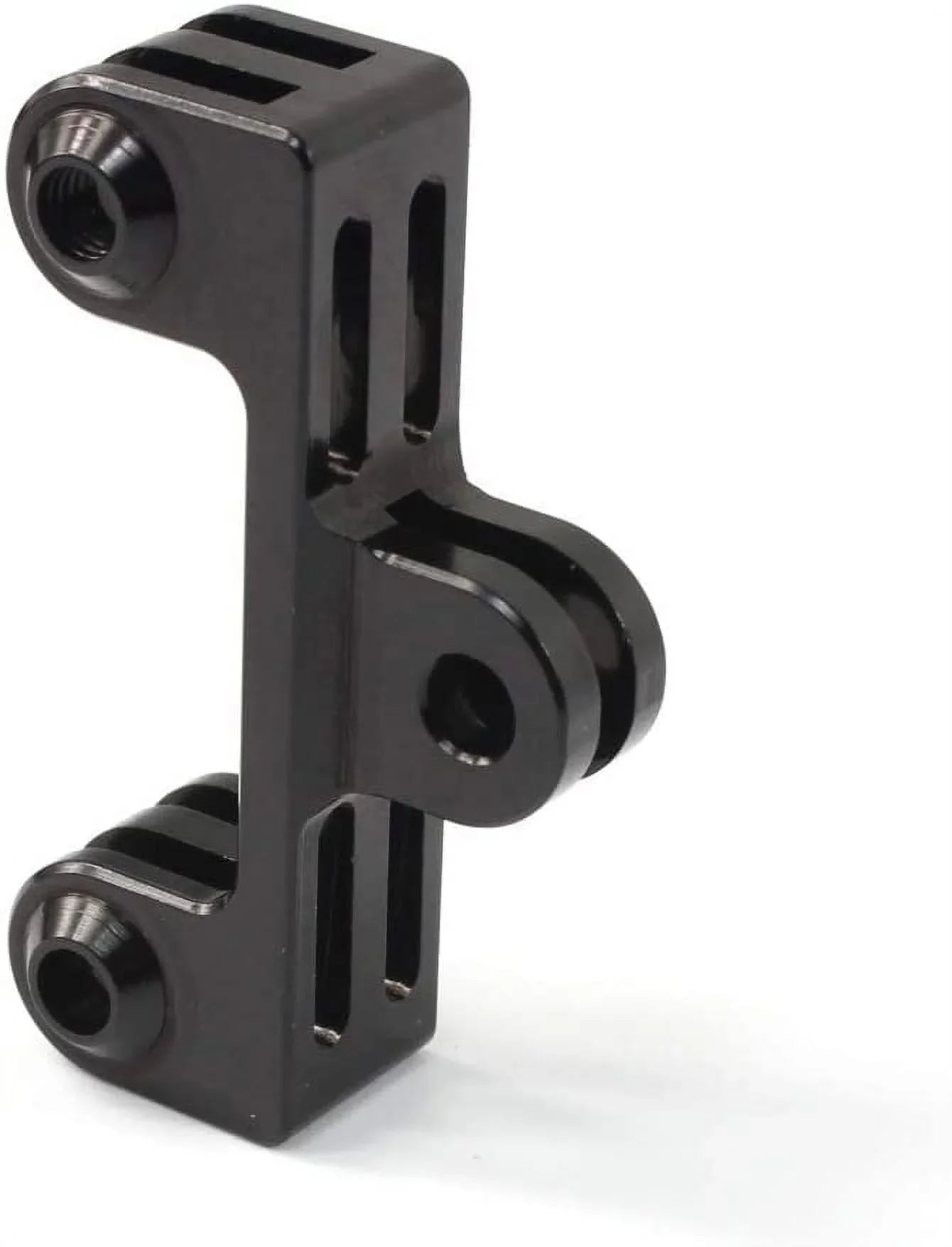Aluminum Dual Twin Mount Adapter for GoPro Hero 9/8/7/(2018)/6/5/4 Ebony 3+,DJI Osmo Action,AKASO/Campark/YI