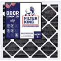 Filter King 22x26x1 Air Filter | 4-PACK | Carbon MERV 8 HVAC Pleated A/C Furnace Filters | MADE IN USA | Actual Size: 21.5 x 25.5 x .75"