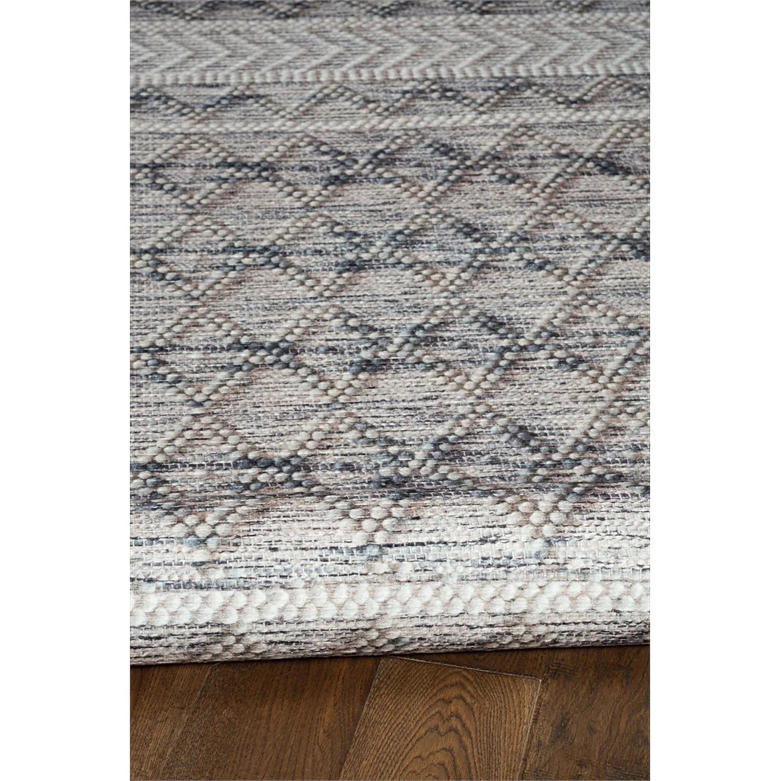 Linon Marion Macomb Polyester 8' x 10' Area Rug in Cream