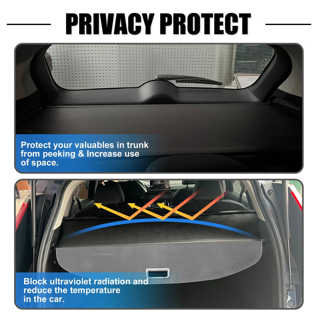 Unique Bargains Retractable Cargo Cover Rear Trunk cover Shield Shade Fit for Nissan Rogue 2021-2024 Not for Rogue Sport