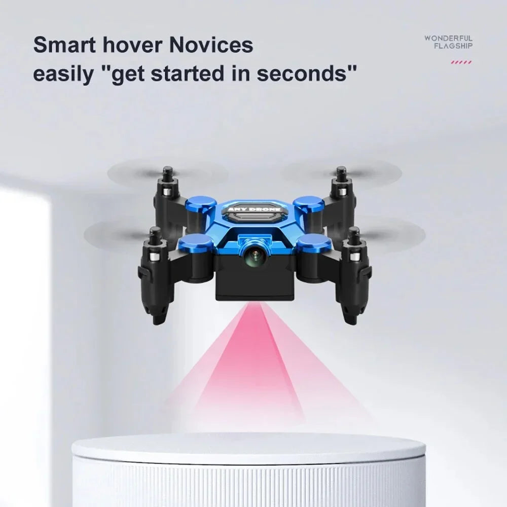 K04 Mini Drone for Kids, RC Quadcopter HD Camera 360° Flip Headless Drones Foldable RC Aircraft One Key Land Auto Hovering Suitable for Beginners Toys Gift