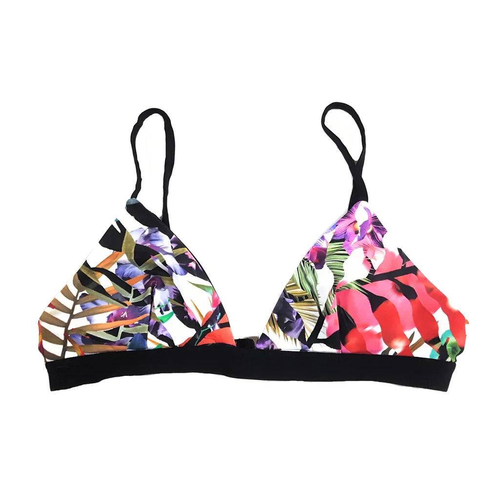Nicole Miller Triangle Bikini Top, Multi, Large