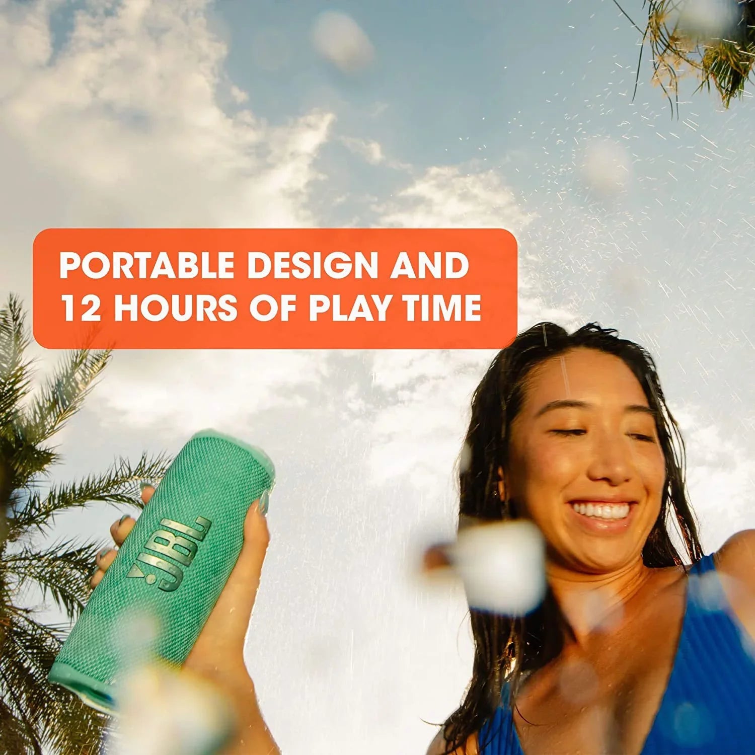 Restored JBL Flip 6 - Portable Bluetooth Speaker, Powerful Sound and deep bass, IPX7 Waterproof, 12 Hours of Playtime (Refurbished)