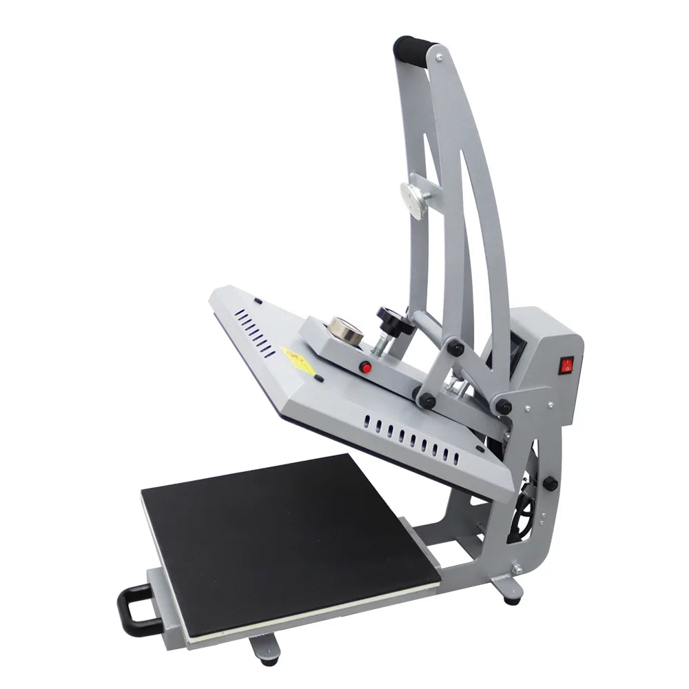 INTBUYING 15x15in Heat Press Machine Magnetic Semi-Automatic Transfer for T-Shirt Puzzle Pad Crafts