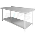 Stainless Steel Commercial Kitchen Prep & Work Table Heavy Duty Kitchen Work Table 72"L*30"W*35.5"H Outdoor Food Table