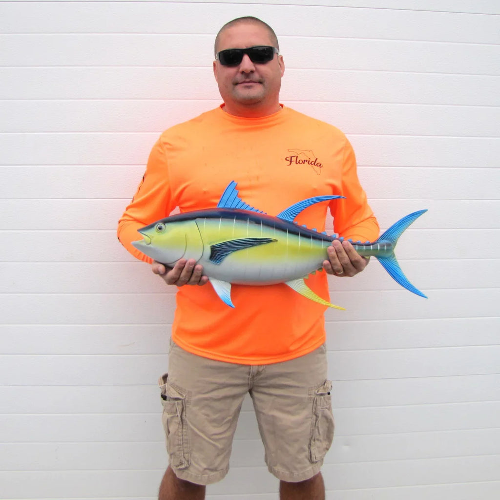28" Bluefin Tuna Saltwater Fish Wall Mount Plaque Lifelike Resin Trophy Taxidermy