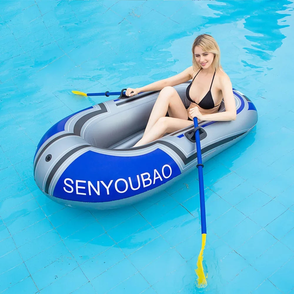 Tomshine Inflatable Boat Inflatable Rafts Portable Thicken Polyvinyl Chloride Boat with Air Pump Paddle