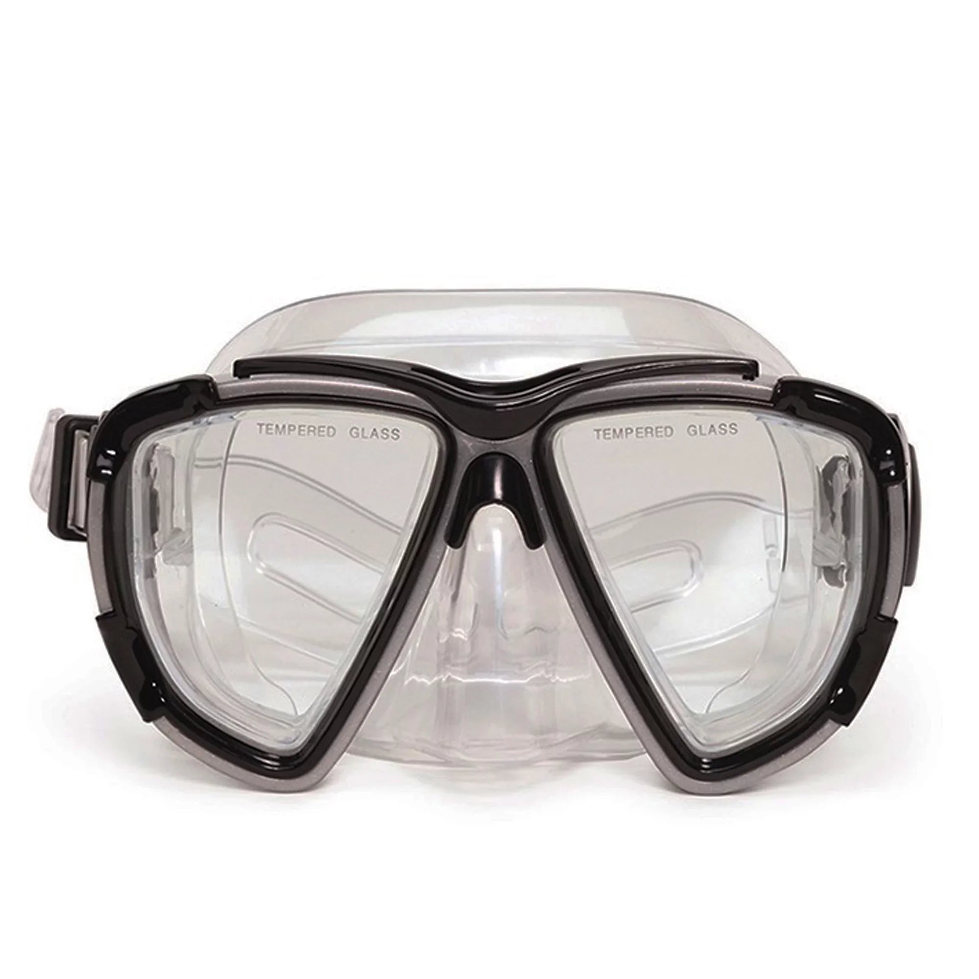 Kona Pro Goggle Mask Swimming Pool Accessory for Teen/Adults 6.5" - Gray