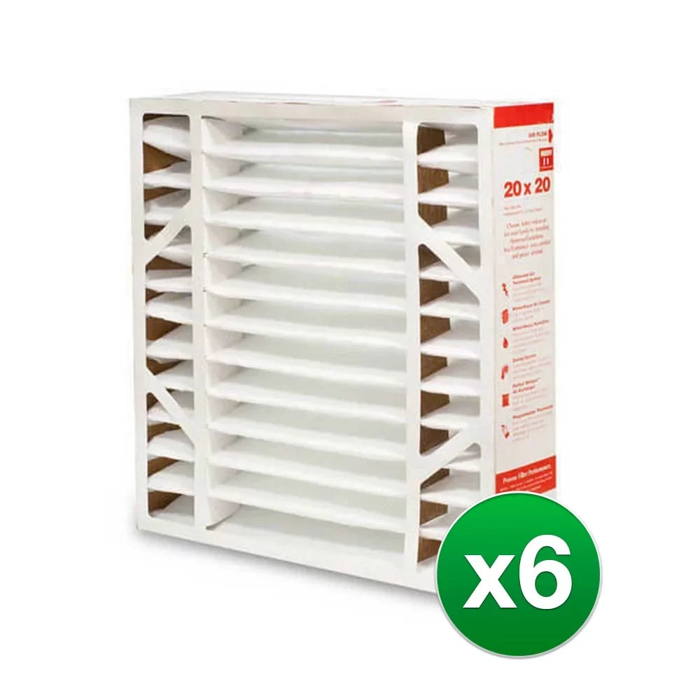 REP Pleated Air Filter For Honeywell FC100A1011 AC 20x20x4 MERV 11 (6 Pack)