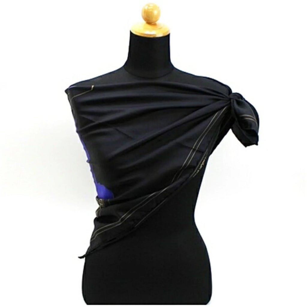 Pre-Owned Louis Vuitton Silk Scarf Muffler Ebony Women's (Good)