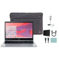 Restored Acer Chromebook 315 15.6" HD Display Laptop, Celeron N4020, 4GB LPDDR4, 64GB eMMC, Chrome OS, Silver + Mazepoly Accessories