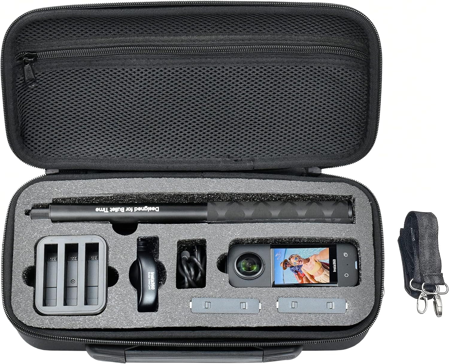 Carry Case for Insta360 One X3 and One X2, Camera Hard Shell Bag for Accessory Organization