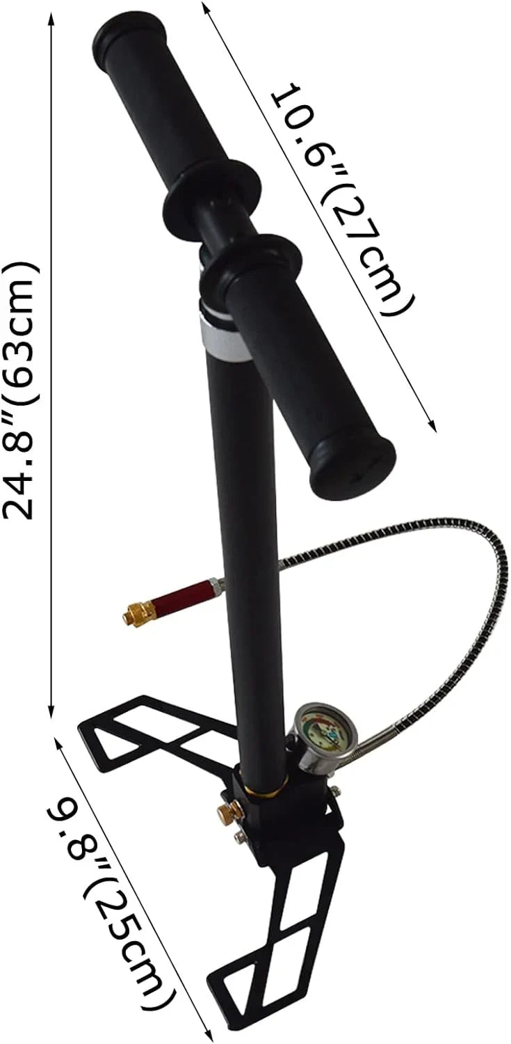 PreAsion 5800PSI Four Stage High Pressure PCP Hand Operated Air pump Inflator Hunting