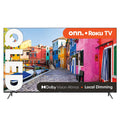 onn. 75” QLED 4K UHD (2160p) Roku Smart TV with Dolby Atmos, Dolby Vision, Local Dimming, 120hz Effective Refresh Rate, and HDR (100071709)