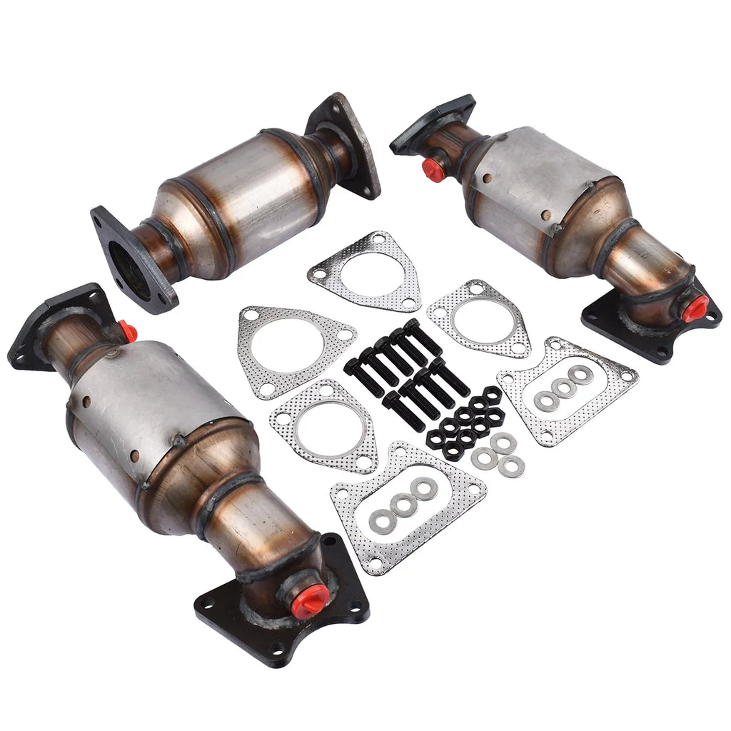 GELUOXI Catalytic Converters Set Replacement for 2005-2008 Honda Pilot 3.5L 45106-45107-45108