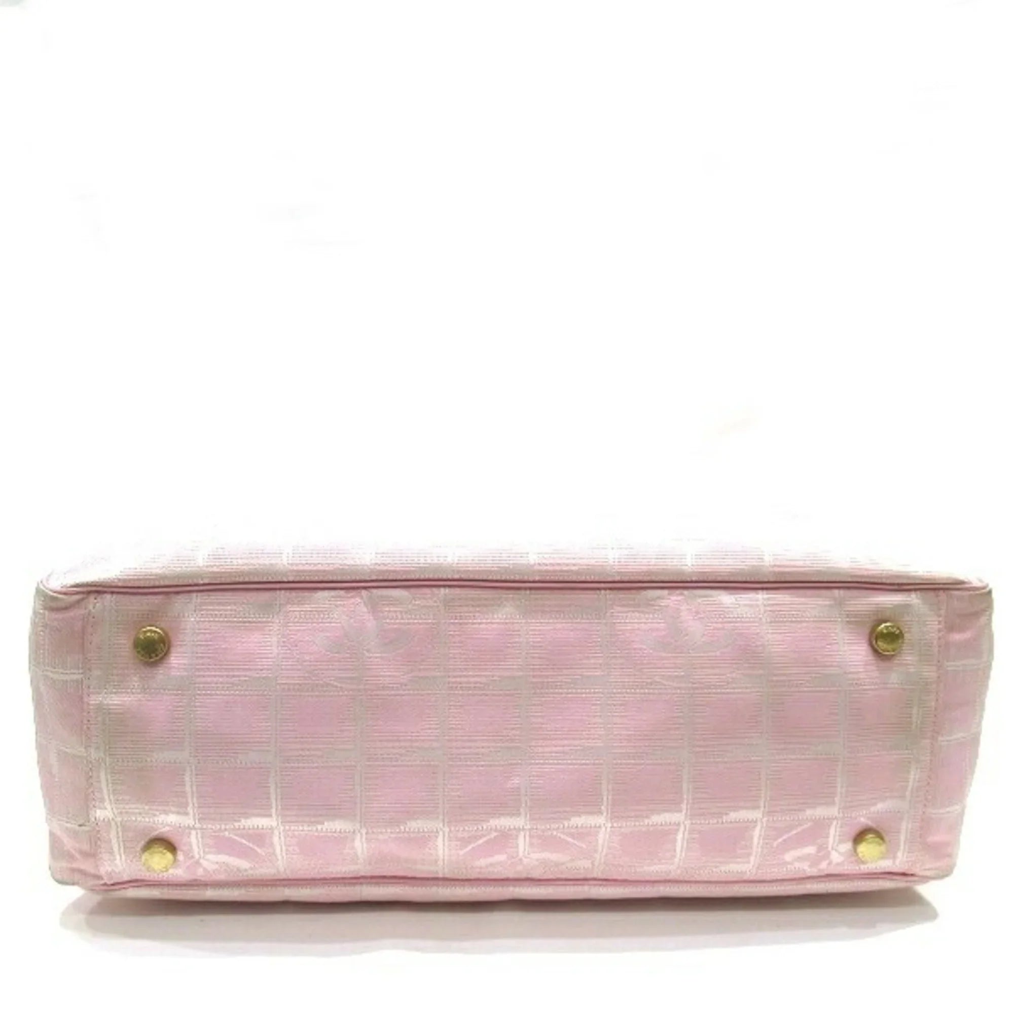 Pre-Owned CHANEL New Travel GM Pink A15825 Bag Tote Women's (Good)