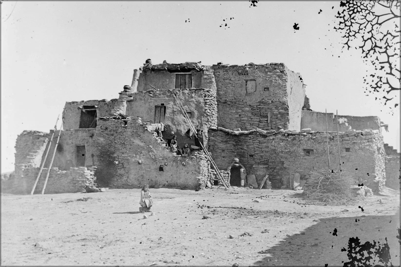 24"x36" Gallery Poster, Hopi pueblo NARA 523652