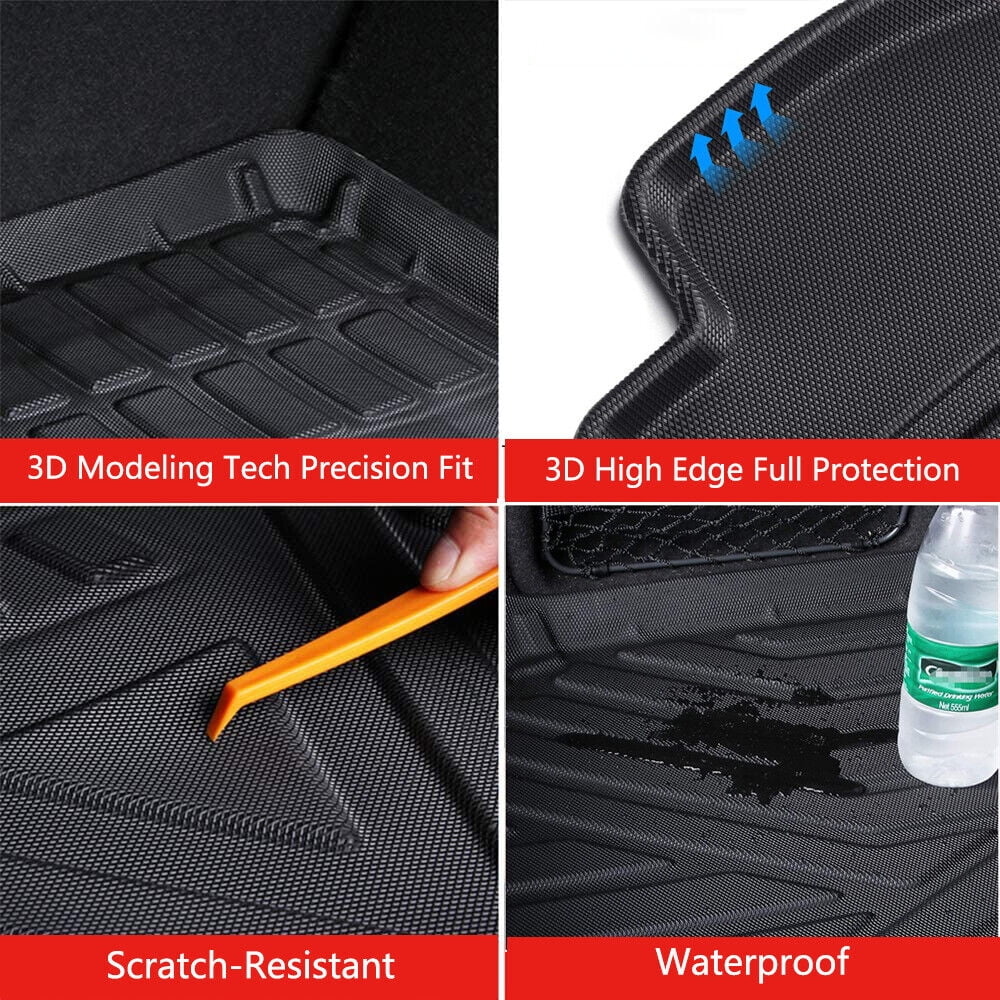 Car Rear Trunk Liner Cargo Mat Carpet for RAV4 2006-2012 Easy to Install