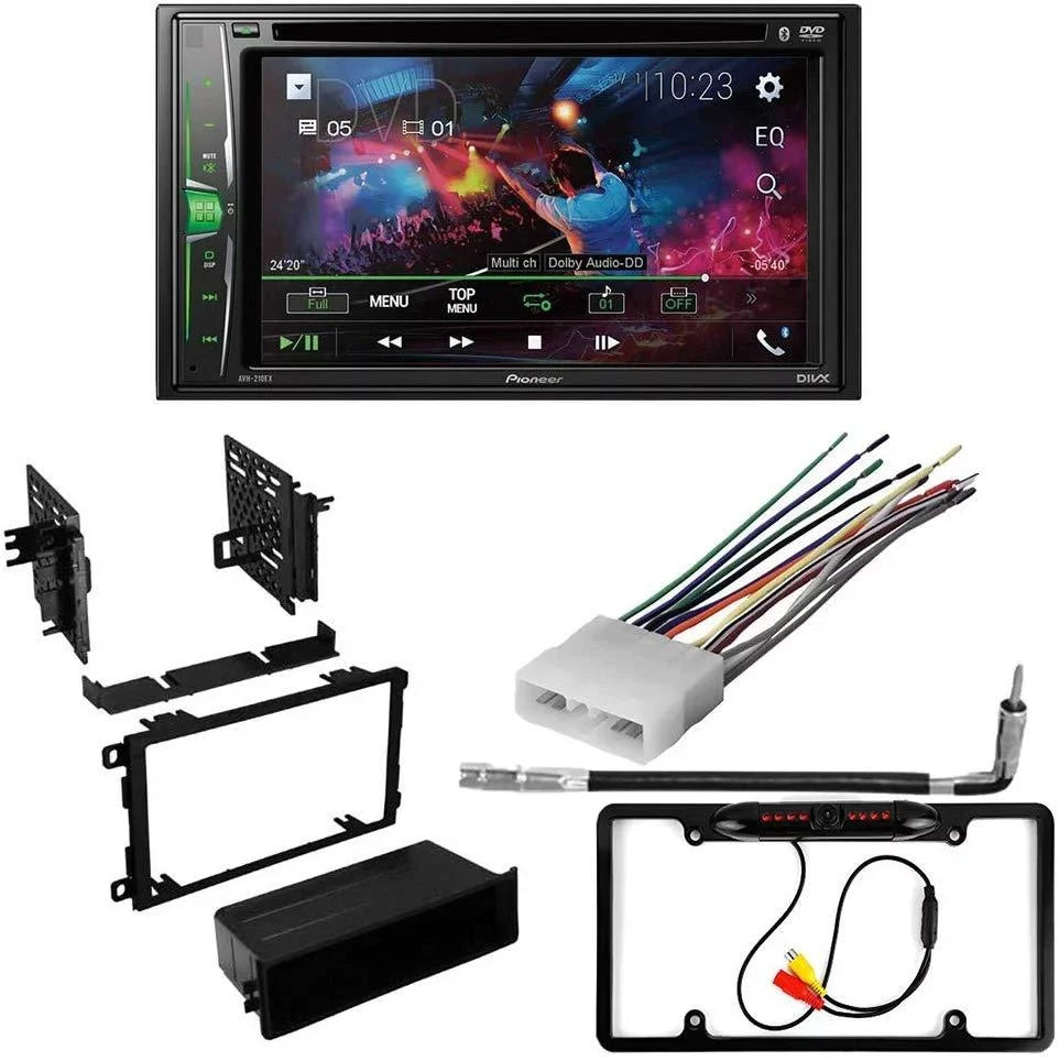 KIT4996 Bundle for 1995-2001 Suzuki Swift W/ Pioneer Double DIN Car Stereo with Bluetooth/Backup Camera/Installation Kit/in-Dash DVD/CD AM/FM 6.2" WVGA Touchscreen Digital Media Receiver