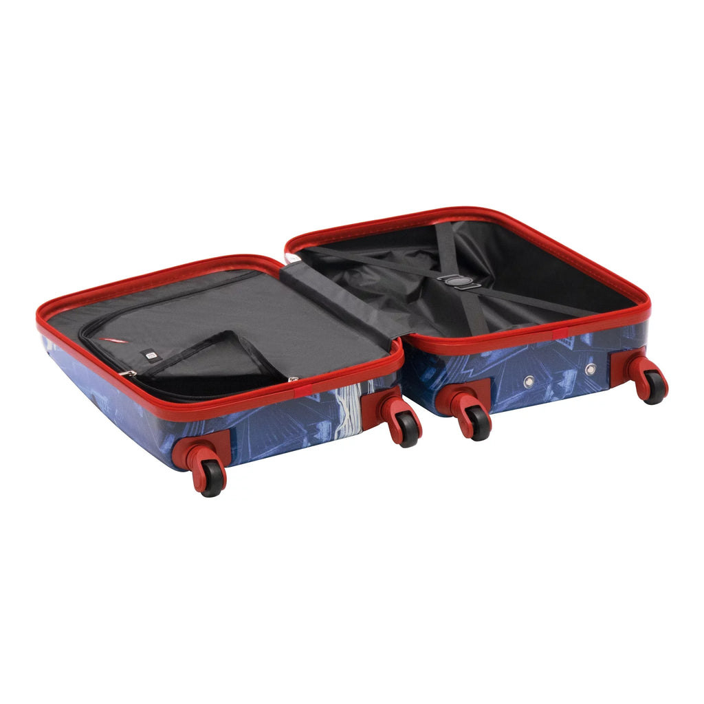 Marvel Spider-Man 21 Inch Kids Rolling Luggage, Hardshell Carry On Suitcase with Wheels, Blue