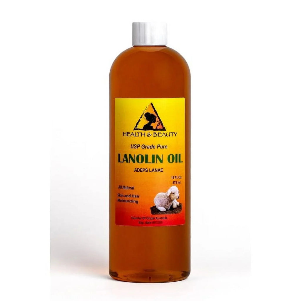 LANOLIN OIL USP GRADE PHARMACEUTICAL SKIN HAIR LIPS MOISTURIZING 100% PURE 32 OZ
